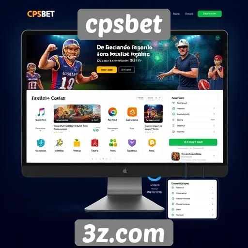 Interface do usuário no site cpsbet